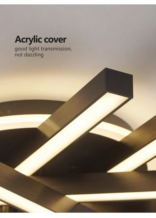 LED Ceiling Light – Modern 4-Bulb Aluminum Fixture for Living Spaces - Samanta Factory