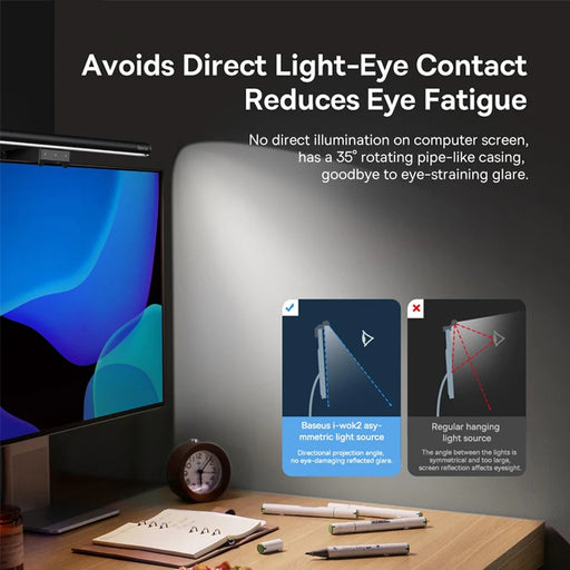 Baseus Screen Light Desk Lamp Computer Light Screen Hanging Light New Table Lamp LCD Monitor Laptop Light USB Study Read Lamp - Samanta Factory