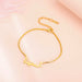 Custom Name Bracelet – Elegant Letter Charm Bracelet SF