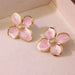 Stud Earrings – Vintage Petal Design in Stainless Steel SF