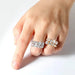 Moissanite Bridal Ring – D-Color VVS1 Round Cut in 925 Sterling Silver SF