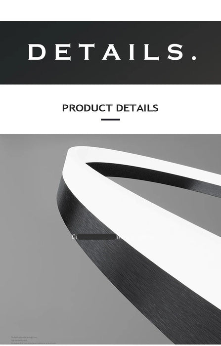 LED Ceiling Light – Art Deco Aluminum Design with Dimmable LED Bulbs - Samanta Factory