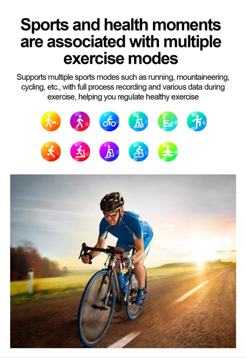 Health Smartwatch – Advanced ECG & Body Composition Analysis SF