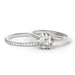 Moissanite Engagement Ring – 2.0ct Round Center Stone SF