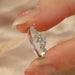 Moissanite Ring – S925 Sterling Silver 18K White Gold Plated SF
