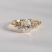 Oval Moissanite Ring – D Color VVS1 Sterling Silver Gold Plated SF