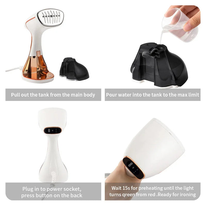 Handheld Steam Brush – 1800W Powerful Garment Steamer Samanta Factory