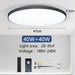 MARPOU Big Size Smart ceiling lamp led lamp for bedroom 80W ceiling lights with Remote control Dimmable led lights for room - Samanta Factory