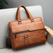 Men’s Business Briefcase – PU Leather Office Work Bag SF