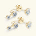 Moissanite Stud Earrings – D-Color VVS1 2-in-1 Sterling Silver SF