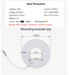 MARPOU Tuya Smart LED Ceiling Lamp Wood Grain App Voice Control Alexa/Google Remote Control Square Ceiling Lights Living Room - Samanta Factory