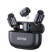 BOYA Mini 2.4GHz Wireless Lavalier Microphone Kit with Charging Case for iPhone & Android