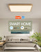 MARPOU Tuya Smart LED Ceiling Lamp Wood Grain App Voice Control Alexa/Google Remote Control Square Ceiling Lights Living Room - Samanta Factory