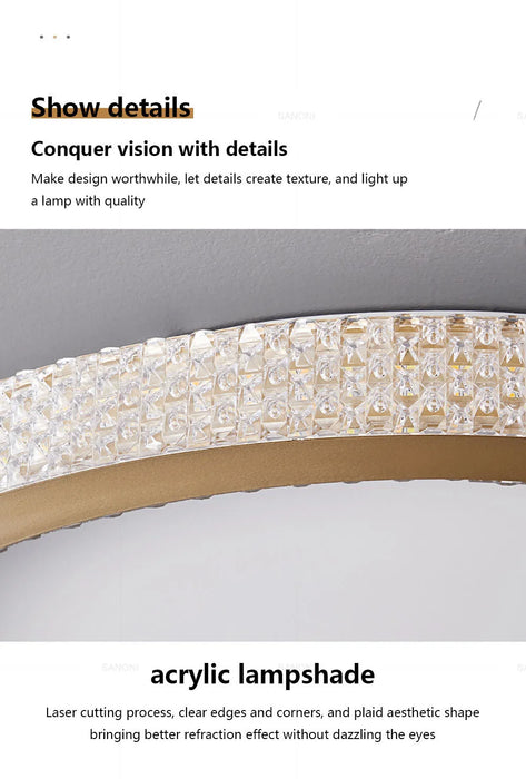 Luxury LED Ceiling Light – Modern Surface-Mounted Fixture for Living Spaces - Samanta Factory