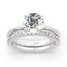 Moissanite Engagement Ring – 2.0ct Round Center Stone SF