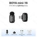 BOYA Mini Wireless Microphone – 2.4GHz Lavalier Mic with Charging Case for iPhone & Android - Samanta Factory