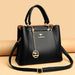 Women’s Soft PU Leather Handbag – Fashionable Casual Tote with Sequined Detail - Samanta Factory