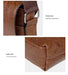Men’s Business Satchel Bag – Slim PU Leather Shoulder Bag SF