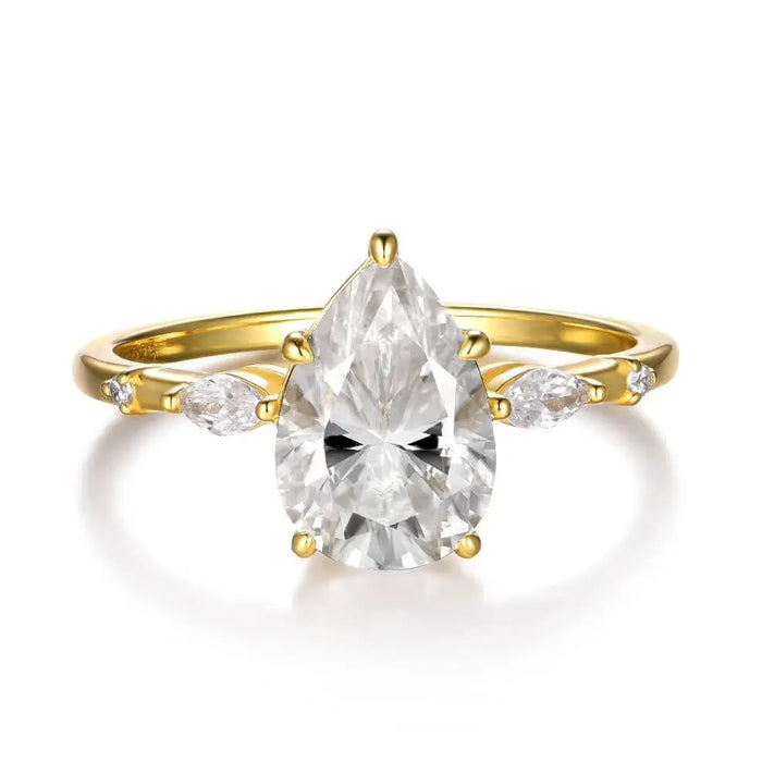 Sparkling Diamond-Tested Moissanite Ring in S925 Silver Sf