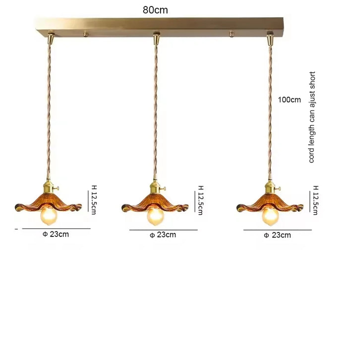 Art Deco Copper Pendant Light – Elegant Ceiling Lamp for Modern Interiors - Samanta Factory