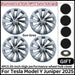 4PCS 20 Inch Wheel Cap For Tesla Model Y Juniper 2025 Automobile Performance Replacement Wheel Hubcap Full Rim Cover Accessories - Samanta Factory