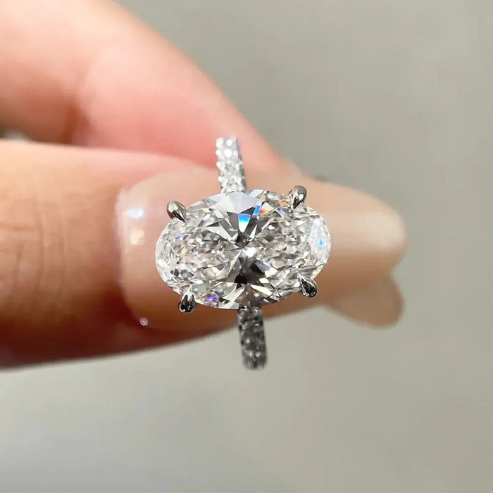 Elegant 1–4CT Moissanite Bridal ring  with 18K Gold Plating for Women SF