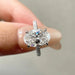 Elegant 1–4CT Moissanite Bridal ring  with 18K Gold Plating for Women SF