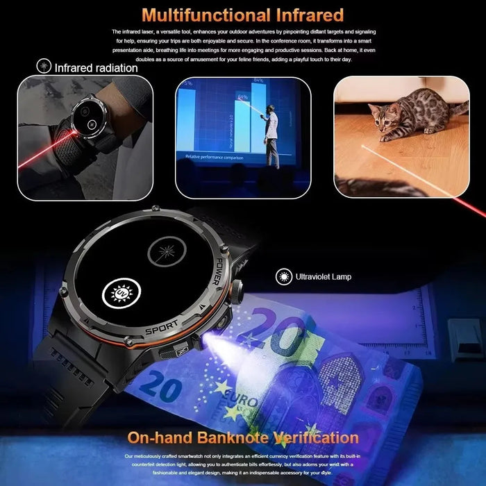 Outdoor Sports Smartwatch – 1.39″ AMOLED, GPS & Swimming Mode SF