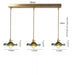 Art Deco Copper Pendant Light – Elegant Ceiling Lamp for Modern Interiors - Samanta Factory