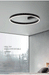 LED Ceiling Light – Modern Surface-Mounted Design with Dimmable Remote Control - Samanta Factory