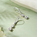 Moissanite Drop Earrings – D-Color Round Cut 925 Sterling Silver SF