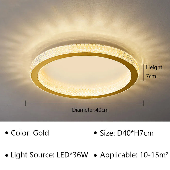 Luxury LED Ceiling Light – Modern Surface-Mounted Fixture for Living Spaces - Samanta Factory