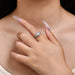 Moissanite Diamond Ring – 1CT D VVS1 Round Cut SF
