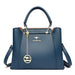 Women’s PU Leather Tote Bag – Fashion Soft Casual Handbag with Zipper Closure - Samanta Factory