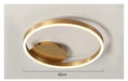 Modern LED Chandelier – Dimmable Semi-Flush Mount with Remote Control - Samanta Factory