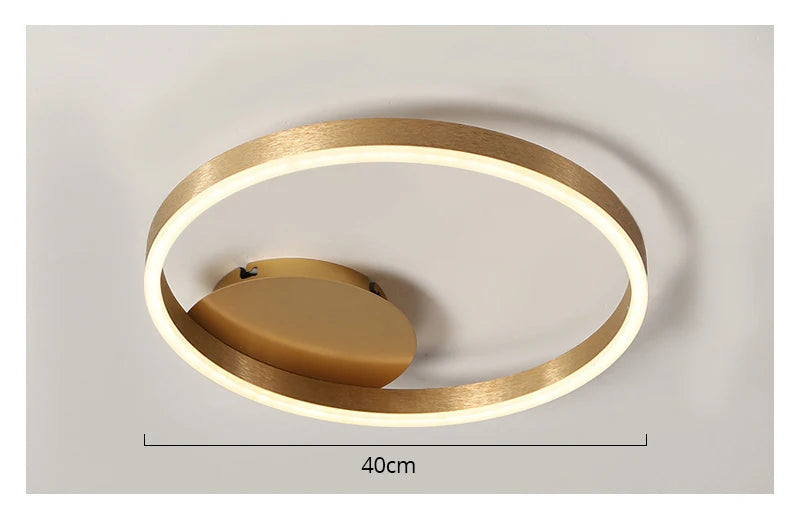 Modern LED Chandelier – Dimmable Semi-Flush Mount with Remote Control - Samanta Factory