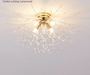 Crystal Dandelion Ceiling Light – 4-Light Nordic Chandelier for Living Room & Dining Room SF