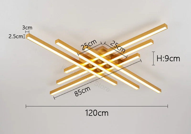 Ceiling Light – Modern Nordic Iron & Acrylic Design with LED Illumination - Samanta Factory