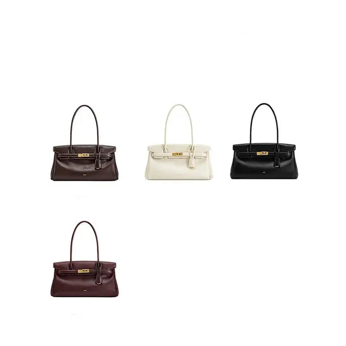 Leather Baguette Bag – Women’s Elegant Shoulder Handbag SF
