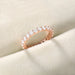 Sterling Silver CZ Eternity Stackable Ring – Women’s Round Cut Wedding Band SF