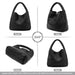 Women’s Woven PU Leather Tote Bag – Soft Handcrafted Shoulder Bag SF