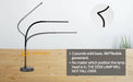 A LOOPITYS LED Desk Lamp, Swing Arm Architect Task Lamp with Long Flexible Gooseneck, 3 Color Modes, and USB Adapter - Samanta Factory