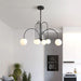 Modern LED Chandelier – Frosted Glass Pendant Light for Elegant Interiors - Samanta Factory