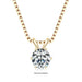 Moissanite Pendant Necklace – D-Color Round Solitaire SF