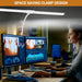 Double-Head LED Desk Lamp – Wide, Adjustable Lighting with 10 Brightness Levels - Samanta Factory