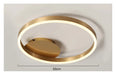 Modern LED Chandelier – Dimmable Semi-Flush Mount with Remote Control - Samanta Factory