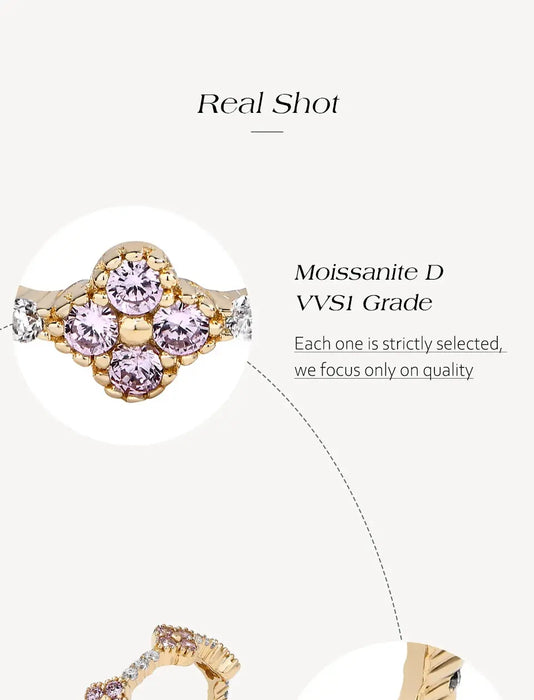 Moissanite Wedding Band – D-Colour VVS1 Round Cut in Sterling Silver SF