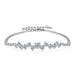 Moissanite Bracelet – Adjustable 925 Sterling Silver Design SF