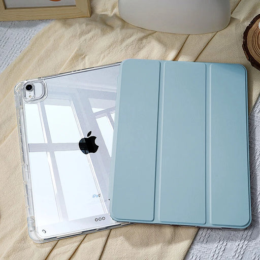 Magnetic detachable acrylic shockproof iPad case for iPad Pro 11 12.9 inch Air 4 5 6 Mini 6 7 iPad 7th 8th 9th 10th 11th generation M2 M4 models solid design drop resistant protective cover