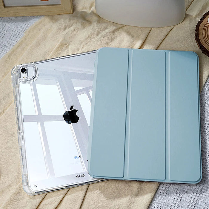 Magnetic detachable acrylic shockproof iPad case for iPad Pro 11 12.9 inch Air 4 5 6 Mini 6 7 iPad 7th 8th 9th 10th 11th generation M2 M4 models solid design drop resistant protective cover